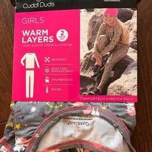 New girls Cuddl Duds pajama set